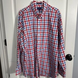 Paul Fredrick Performance Cotton Sport Shirt, XXLT, cotton, spring